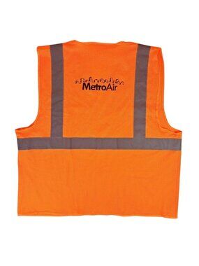 Metro Air XXL Cordova Safety Orange Reflective Vest Metro Air Type R Class 2 New